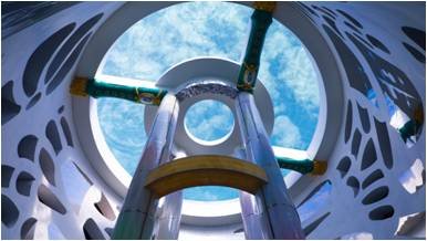 glass bottom swimming pool