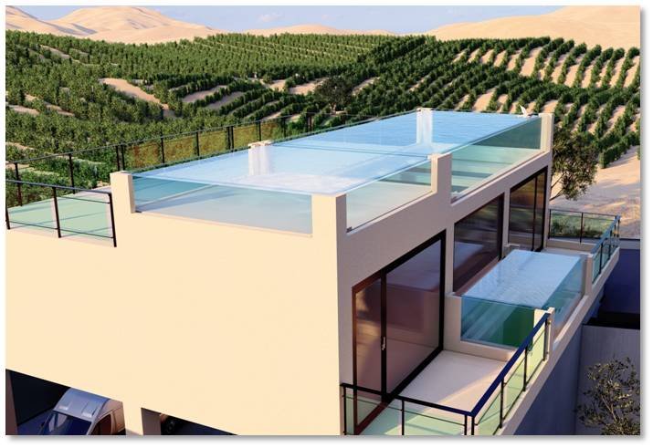 renderings of your acrylic glass pool.