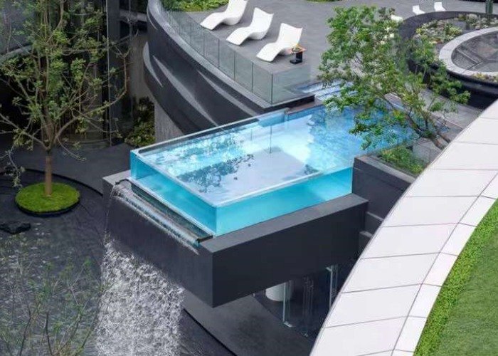 Glass Bottom Swimming Pool
